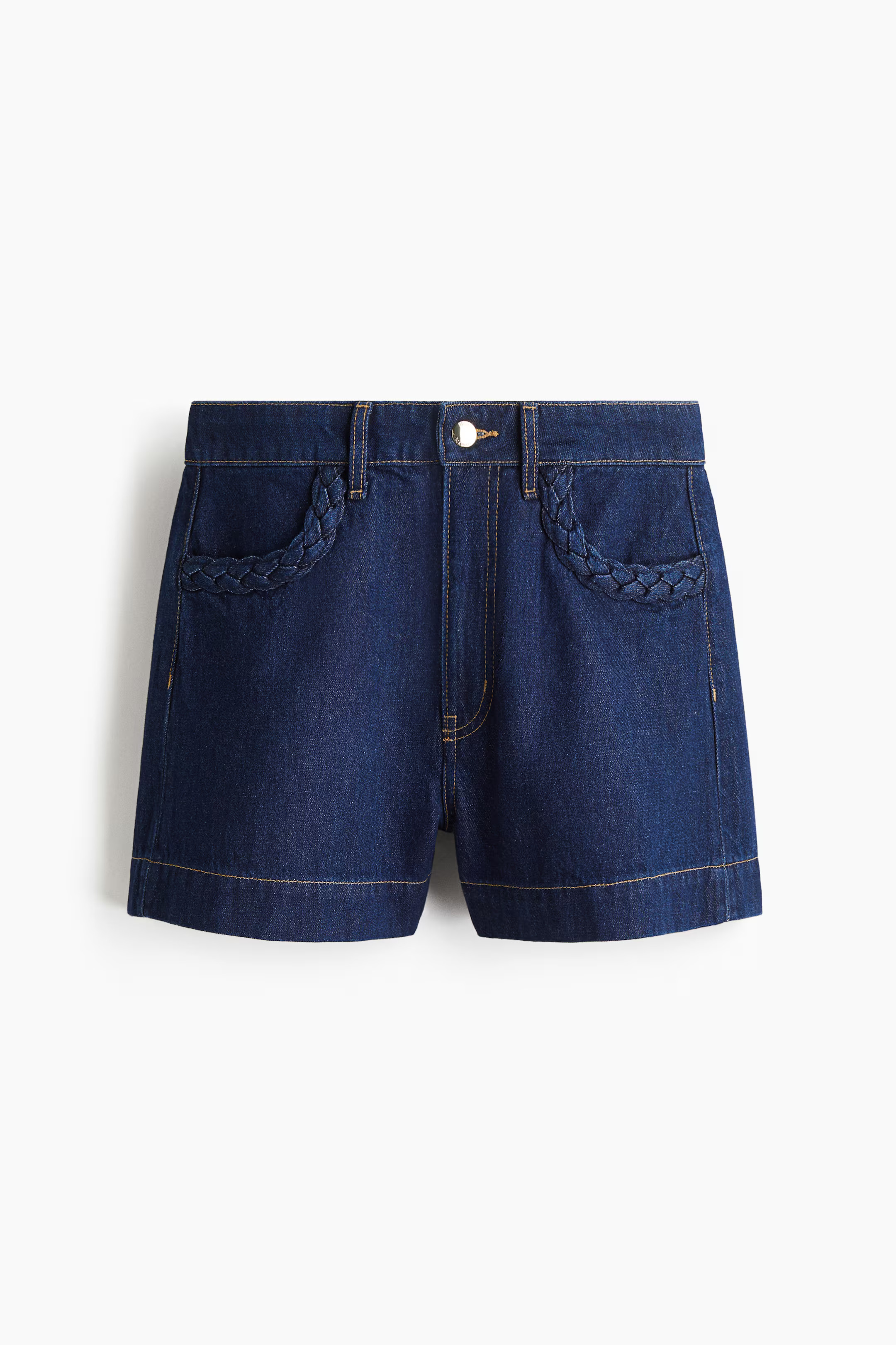 Braided-trim denim shorts | H&M (UK, MY, IN, SG, PH, TW, HK)