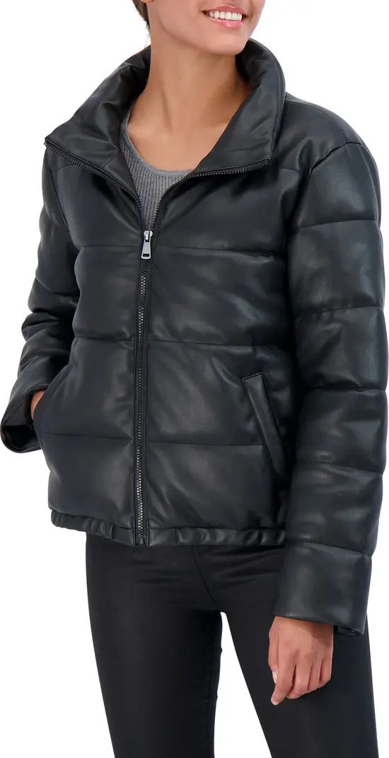 Collection Faux Leather Puffer Jacket | Nordstrom Rack