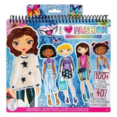 I Love Fashion Design Sketch Set - Fashion Angels | Target