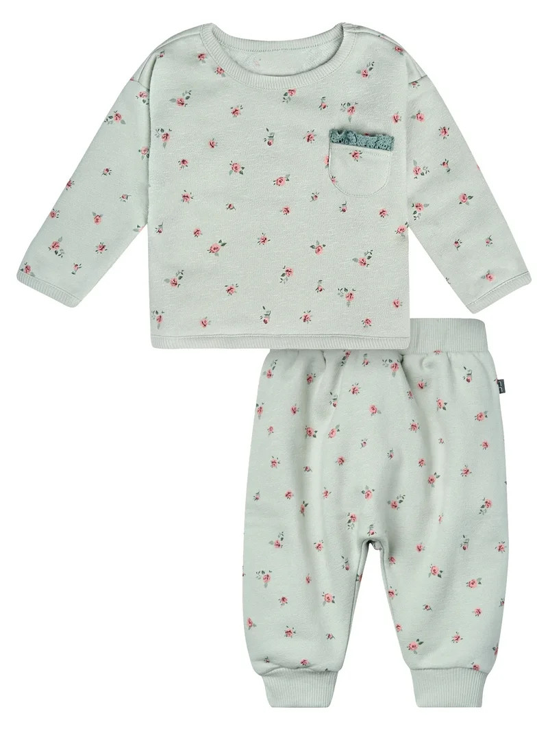 Modern Moments by Gerber Gender Neutral 2-Piece Outfit Sets, Sizes 0/3 Months - 24 Months | Walmart (US)