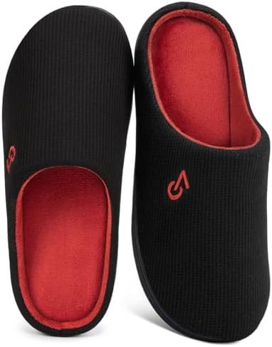 VeraCosy Men's Two-Tone Memory Foam House Slippers Indoor Outdoor Durable Rubber Sole       Send ... | Amazon (US)