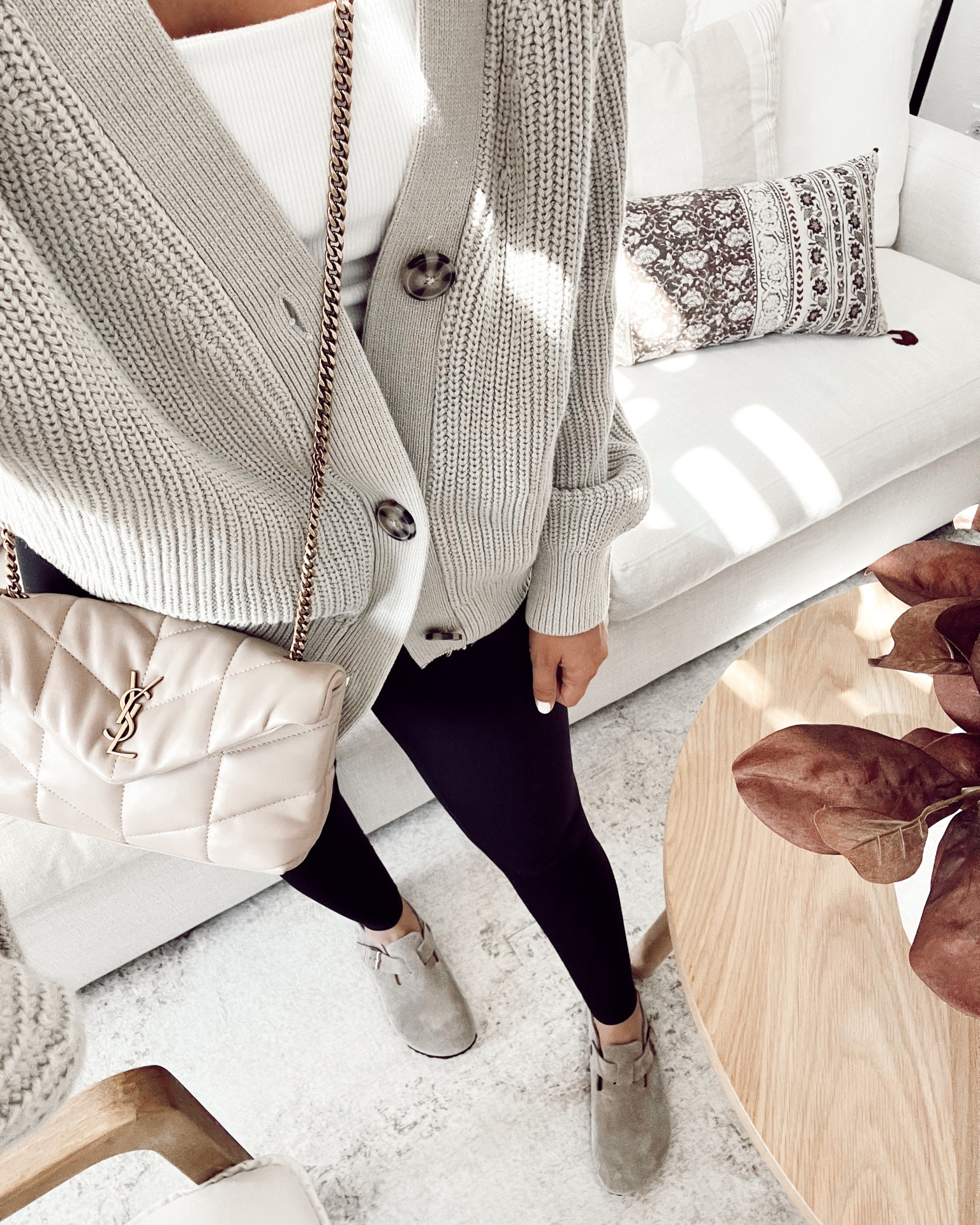 Fall Outfit 🤍 these Birkenstocks are so super comfy! One of the most comfy shoes I ever worn! I sized up to be able to wear with socks comfortably. LOVE them! #falloutfit #fall


#ootd #outfitideas #outfitinspo #instockalert #restocked #birkenstocksinstock #falloutfitinspo #sweater #cardigan #buttondown #leggings #birkenstocks #birkenstockclogs #bostonclogs #falltrends #fallideas #neutraloutfit #latina #cleangirlaesthetic #cleangirllook #cleangirl #basics #lululemondupeleggings #whatiworetoday #wfh #traveloutfit #traveloutfitidea #ysl #saintlaurent #pufferbag #workcasual #casualoutfits #momstyle #momootd 

#LTKSale #LTKsalealert #LTKSeasonal