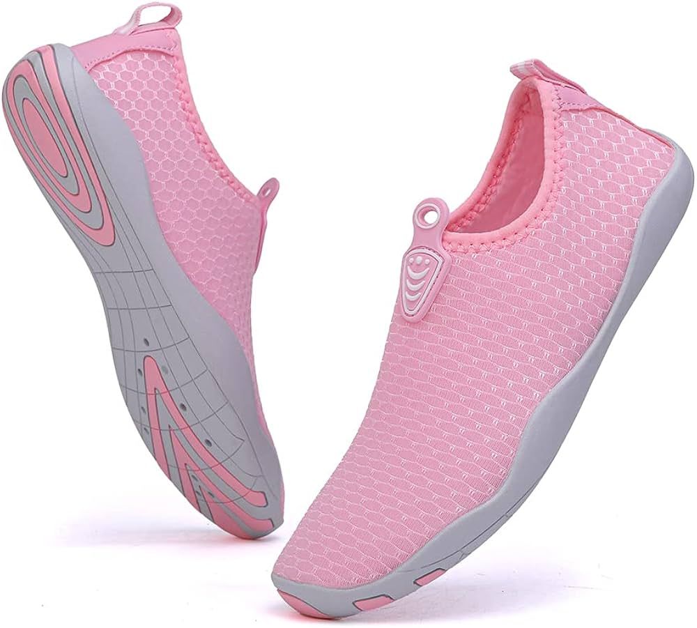Vsufim Quick-Dry Water Sports Barefoot Shoes Aqua Socks for Swim Beach Pool Surf Yoga for Women Men | Amazon (US)