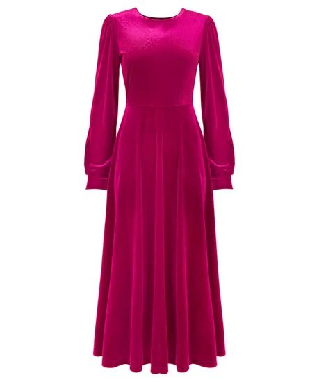 Rosetta Velour Dress | Joe Browns