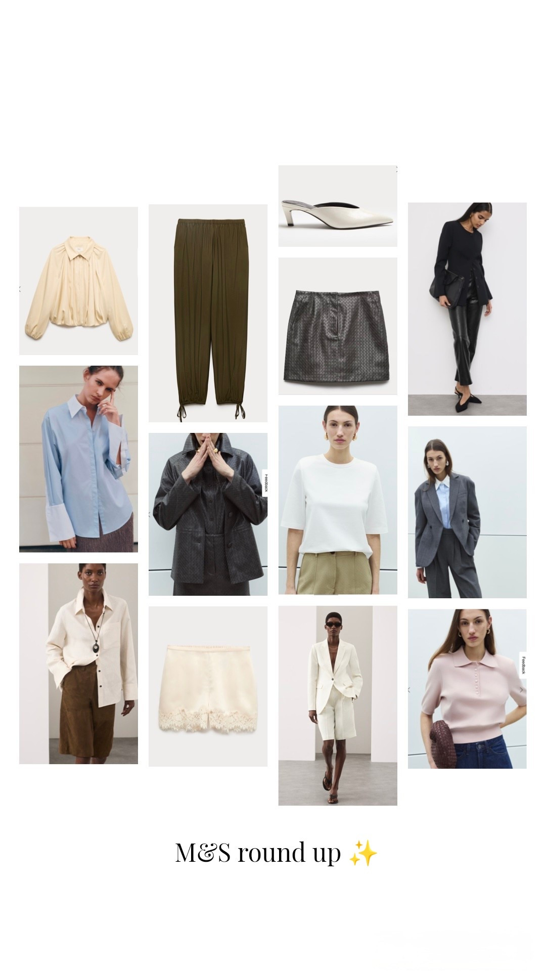 Best M and S new ins ✨✨

Suede shorts, blazers, blue shirt, emotions leather skirt, leather jacket. 

#LTKuk #LTKsummer #LTKspring