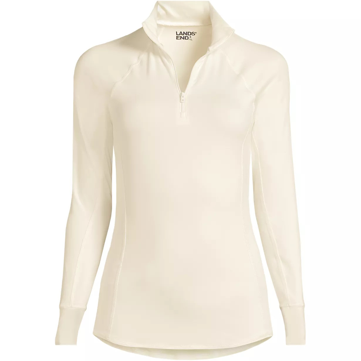 Women's Baselayer Cozy Thermaskin Quarter Zip Top | Lands' End (US)