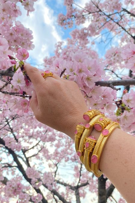 Spring Cherry Blossoms are in bloom and compliment these beautiful Julie Vos Pink Peony pieces. Spring jewels/ pink jewelry/ Easter gifts / Mother’s Day gift ideas 

#LTKbeauty #LTKover40 #LTKSeasonal