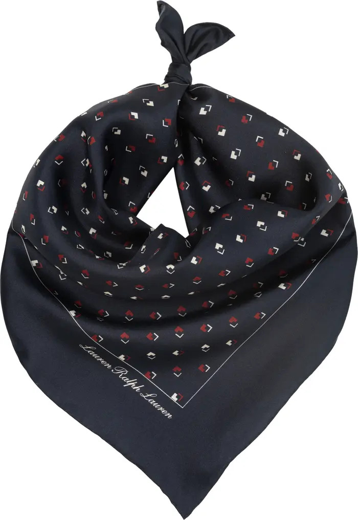 Horse Bit Print Square Silk Scarf | Nordstrom