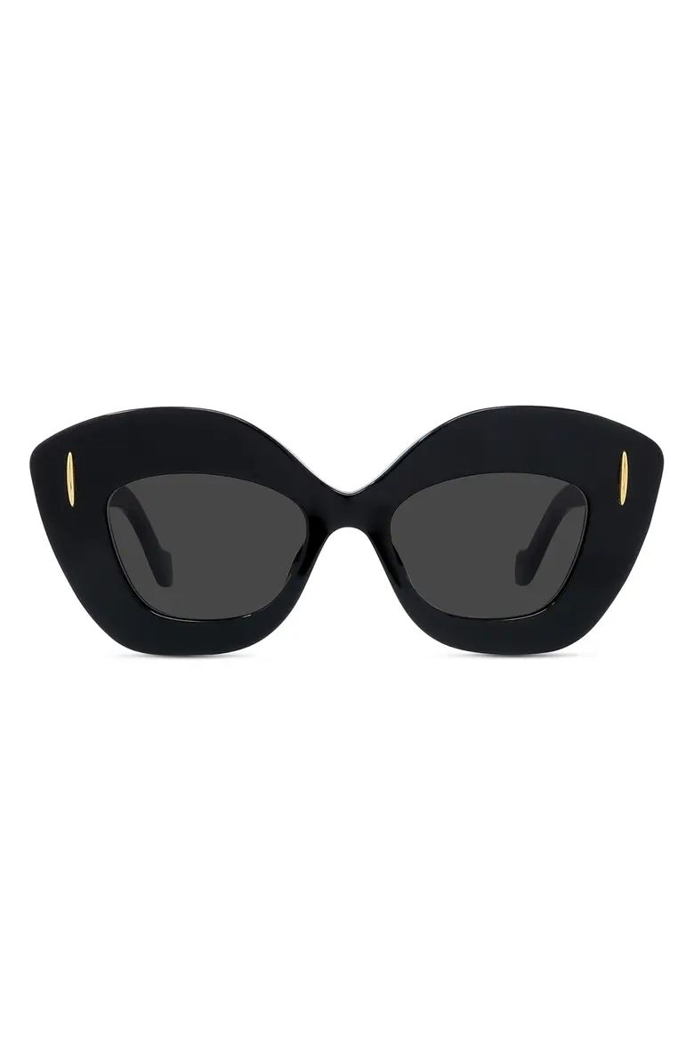 Loewe Anagram 48mm Small Cat Eye Sunglasses | Nordstrom | Nordstrom