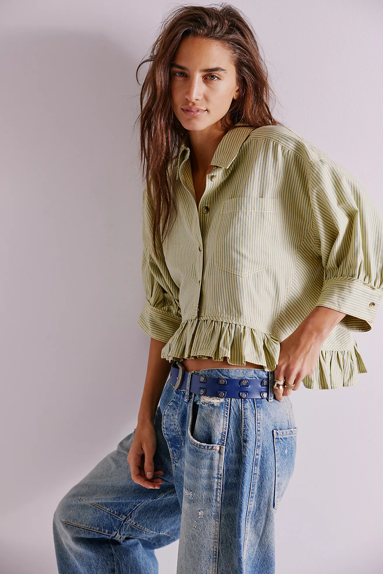 We The Free Bailey Stripe Shirt | Free People (Global - UK&FR Excluded)