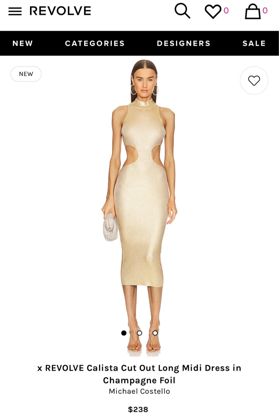 REVOLVE // champagne cut out midi dress

#LTKHoliday #LTKGiftGuide #LTKSeasonal