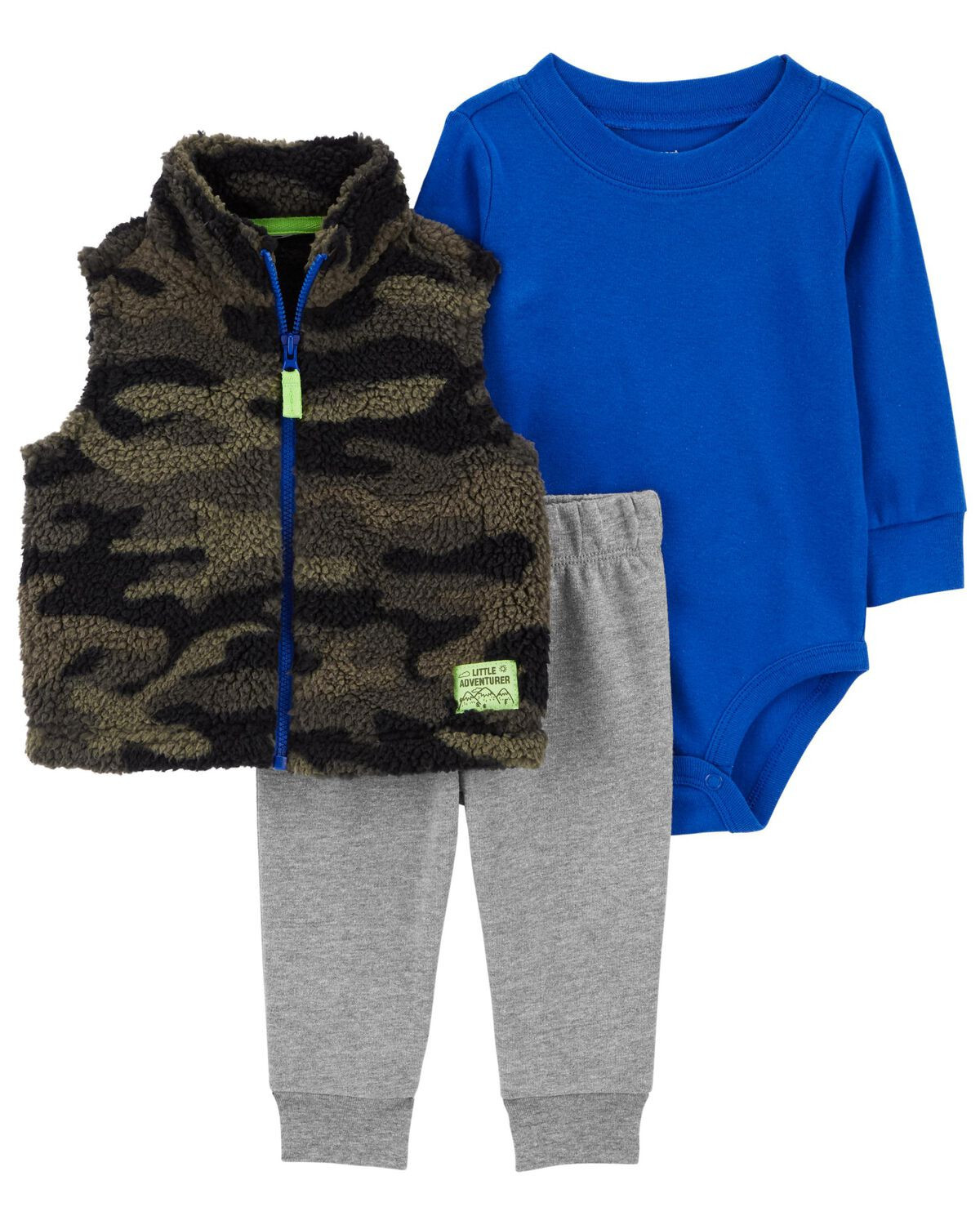 Multi Baby 3-Piece Camo Little Vest Set | carters.com | Carter's