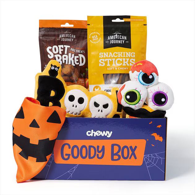 Goody Box Halloween Toys, Treats & Bandana for Dogs | Chewy.com