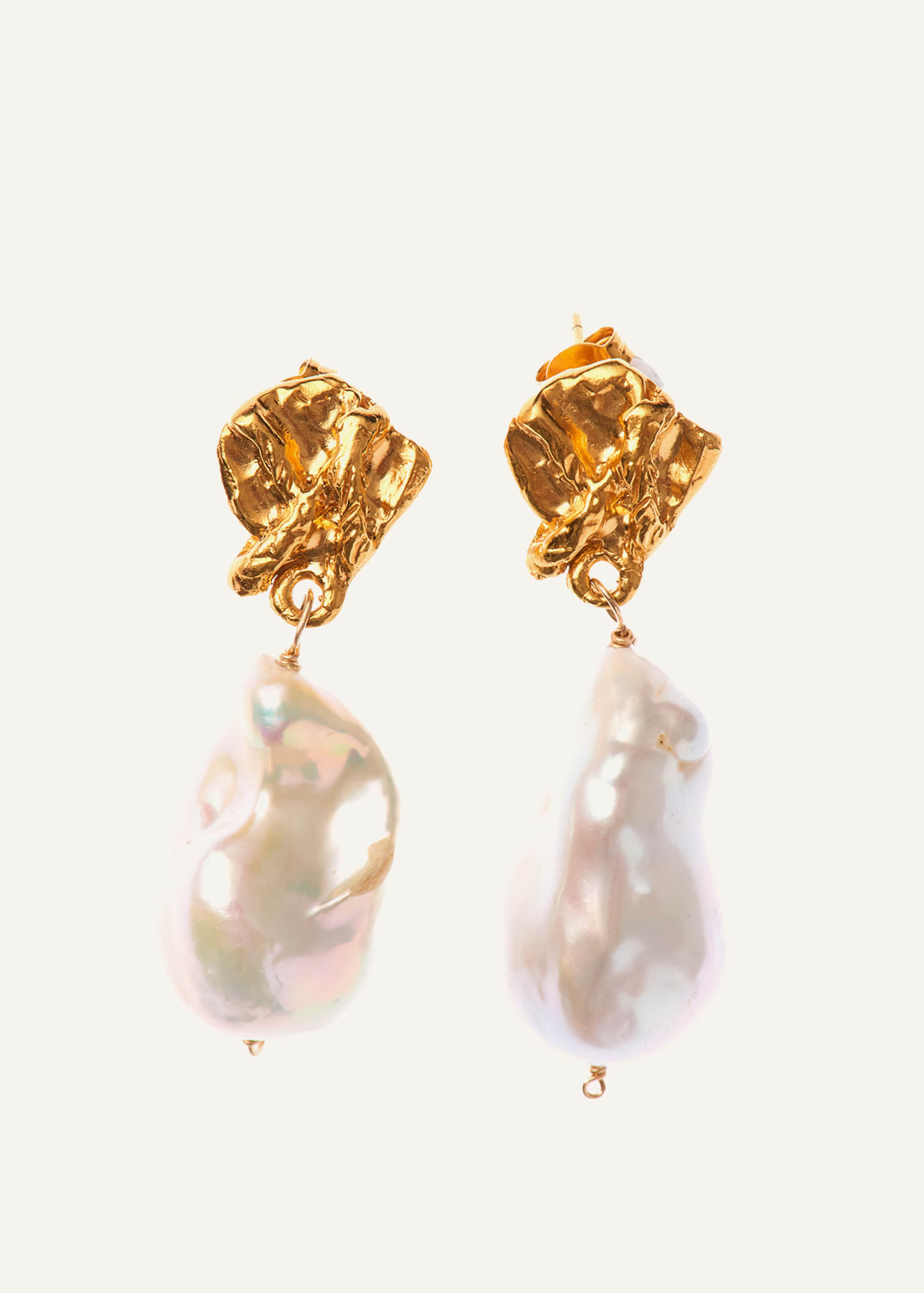 Women's Gold Fragment Of Light Earrings | ME+EM | ME+EM US