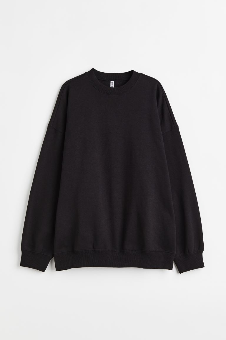 Oversized Sweatshirt - Black - Ladies | H&M US | H&M (US + CA)