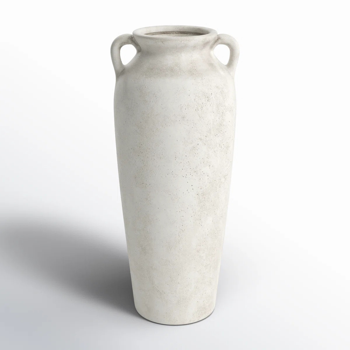 Brera Ceramic Antique Style Textured Vase With Shadings And Handles | Wayfair North America
