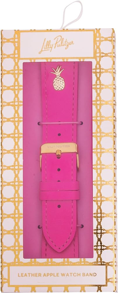 Lilly Pulitzer Geniune Leather Watch Band Sized to Fit 38mm, 40mm, 42mm, & 44mm Smartwatches, Com... | Amazon (US)