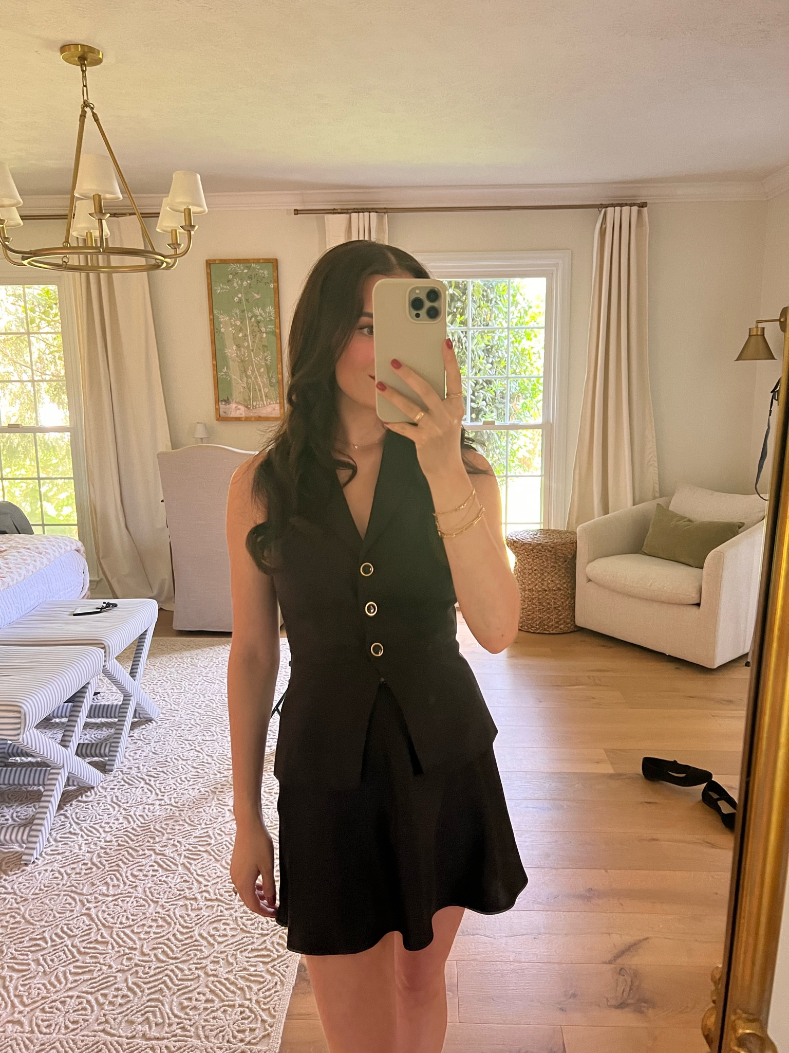 Few Moda slip skirt and top /
Size 0 and XS