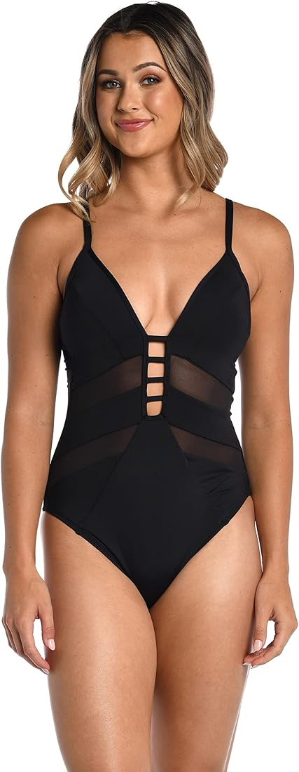 AMAVI Plunge Push Up One Piece Swimsuit | Amazon (US)
