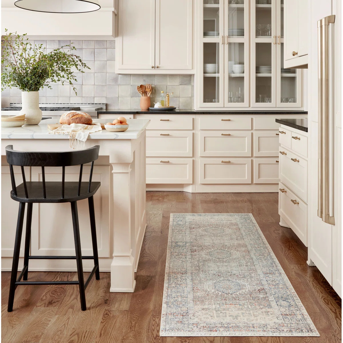 Chris Loves Julia x Loloi Jules Oriental Natural/Ocean Area Rug | Wayfair North America
