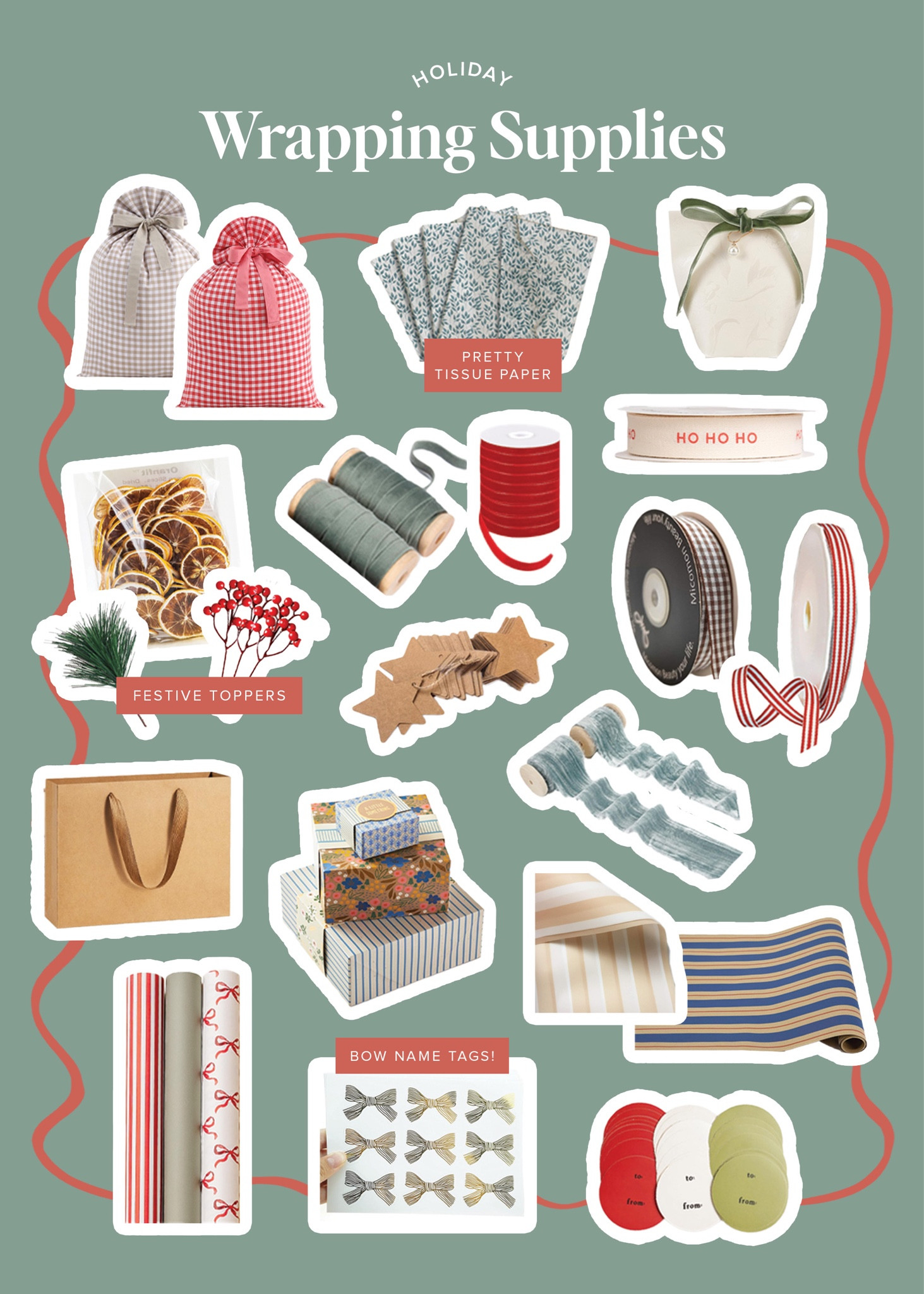 very fun and festive wrapping supplies from Amazon 🎀

#LTKSeasonal #LTKHoliday