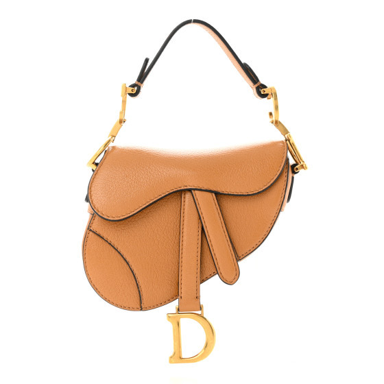 Goatskin Micro Saddle Bag Camello | FASHIONPHILE (US)