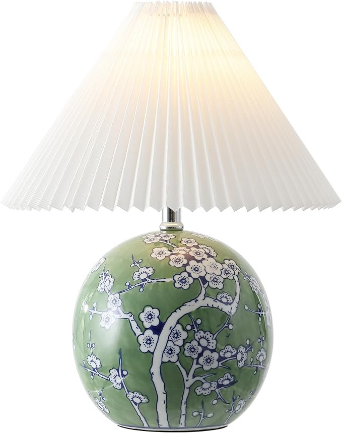 JONATHAN Y 19.5" Green/White Shishen Chinoiserie Ceramic Table Lamp, Traditional Hand-Painted Flo... | Amazon (US)