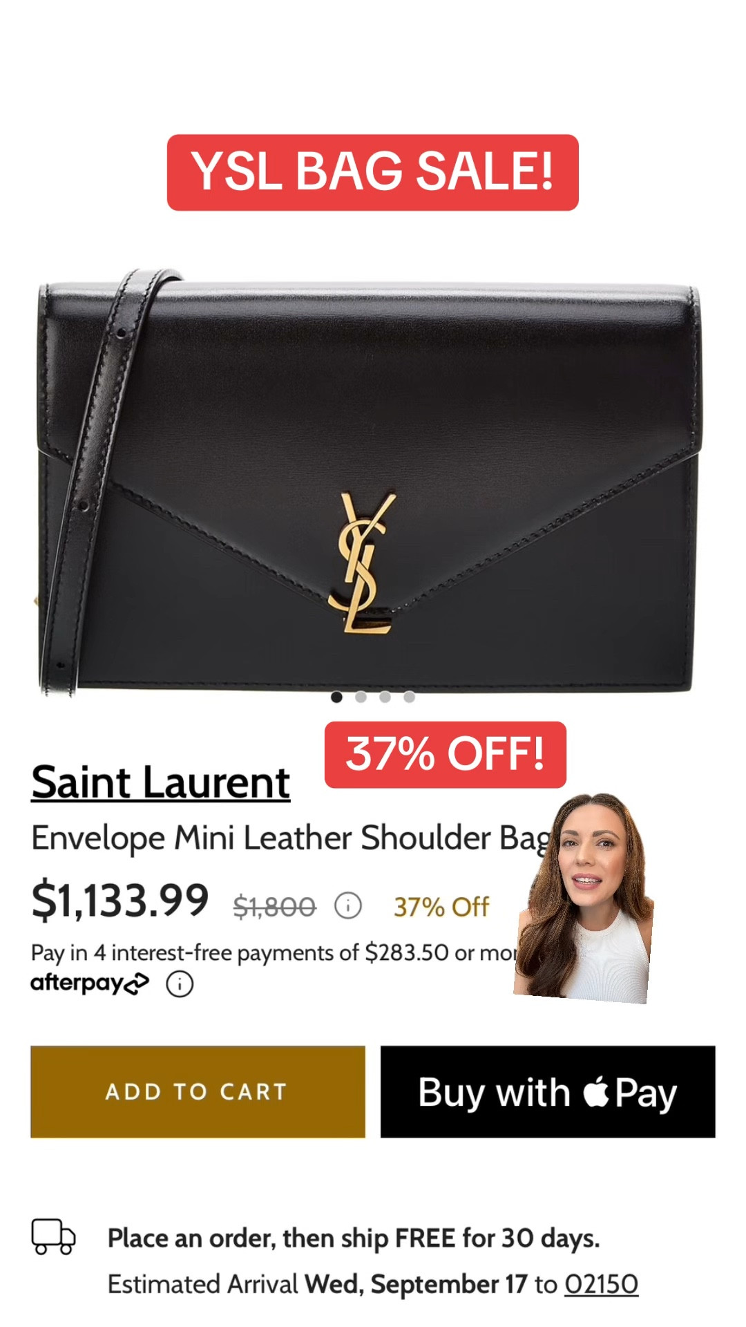 YSL Envelope bag on sale! 37% OFF! 

#LTKItBag #LTKSaleAlert #LTKFallSale