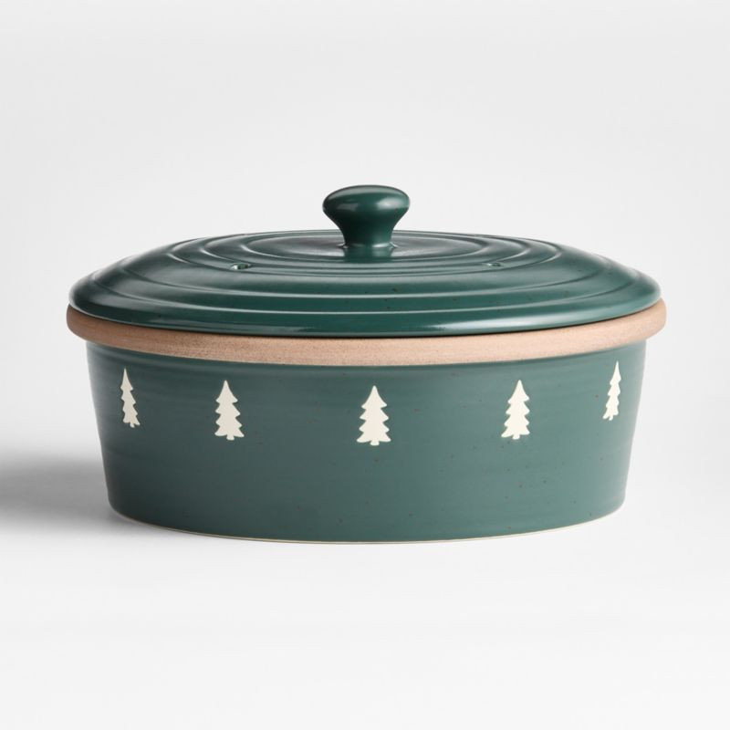 Green Trees Pancake Warmer | Crate & Barrel | Crate & Barrel