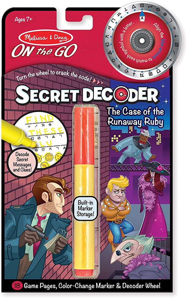 Melissa & Doug On the Go Secret Decoder Activity Book - The Case of the Runaway Ruby | Amazon (US)