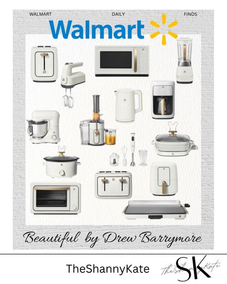 Beautiful by Drew Barrymore. 

Appliances // Coffee Maker // Air Frier // Mixer // Blender // Crockpot // Griddle // Blender // Microwave// Skillet // Toaster // Immersion Blender 

#LTKhome #LTKMostLoved #LTKfindsunder100