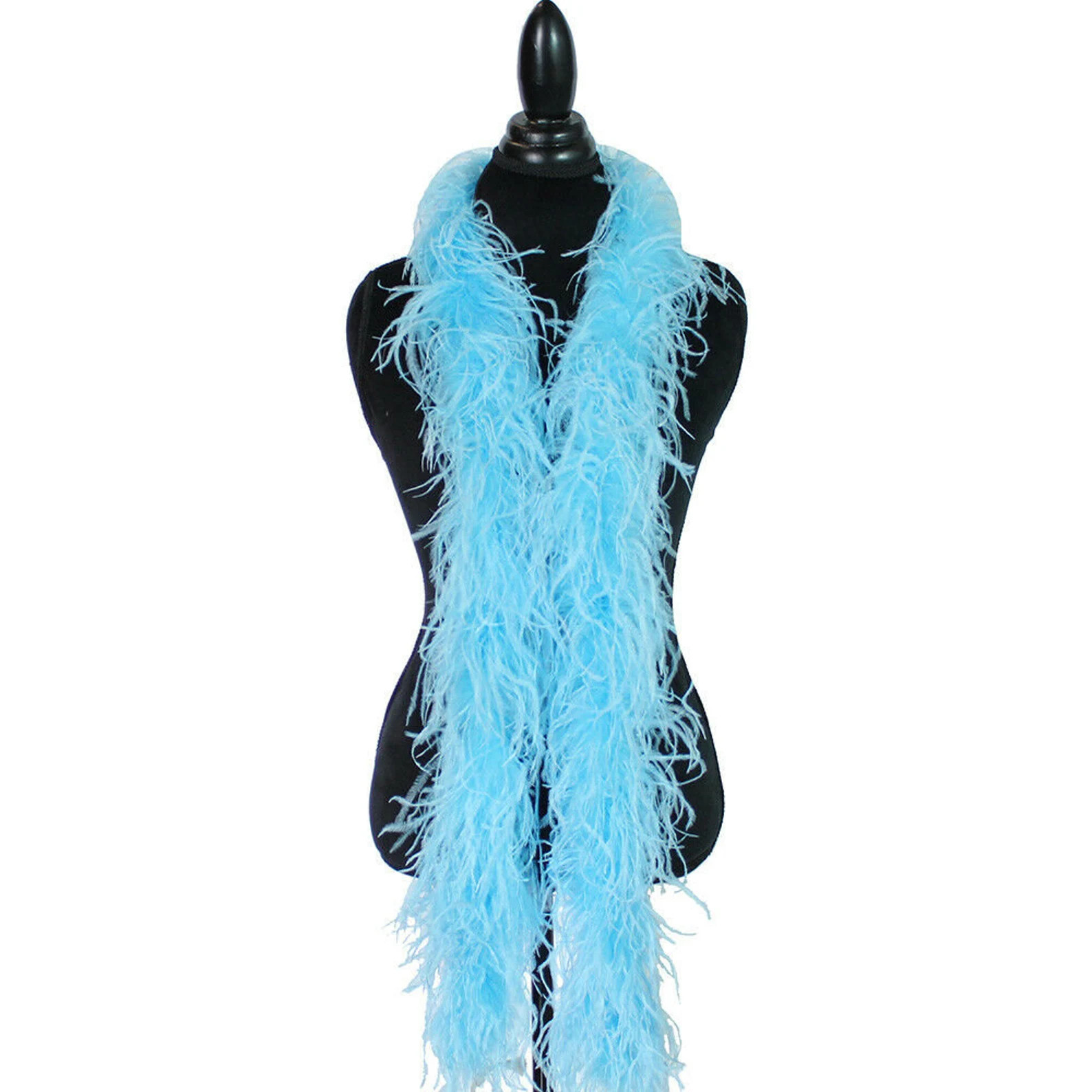 4 Ply AQUA BLUE Ostrich Feather Boa 2 Yards for Halloween Costume Craft Bridal Bachelorette Desig... | Etsy (Global)
