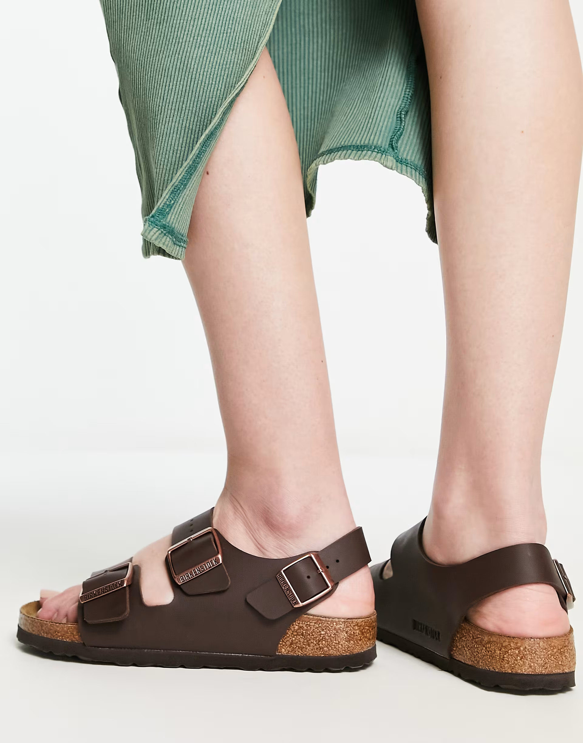 Birkenstock Milano Birko-Flor sandals in brown | ASOS | ASOS (Global)
