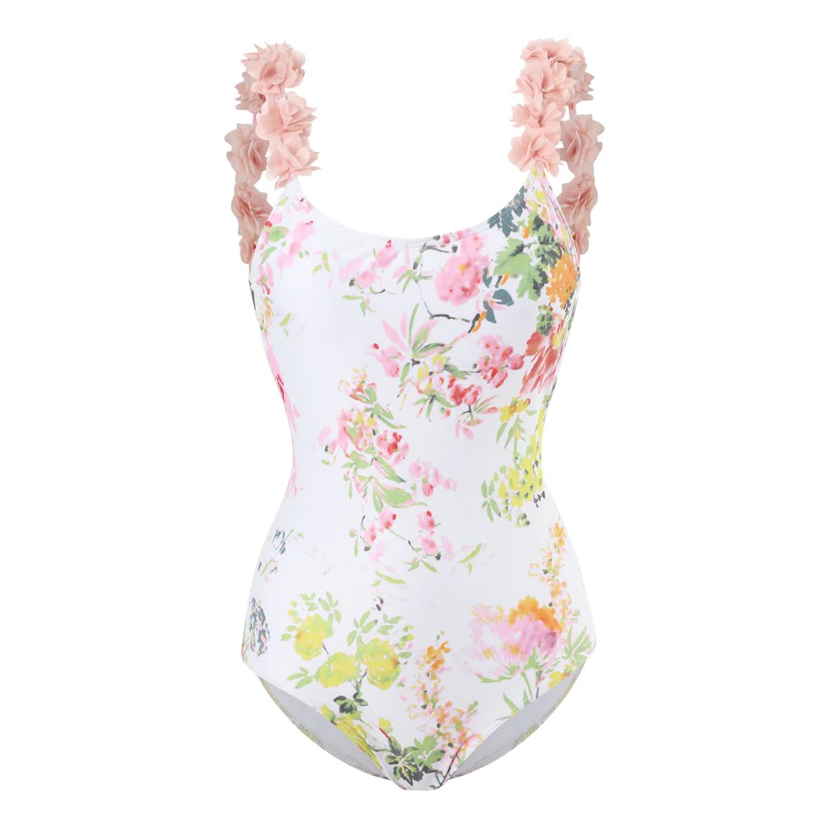 Printed Petals Swimsuit & Beach Cover Up Matching Sets | Goodnight Macaroon