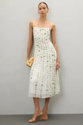 Floral Pleated Midi Dress | Rent the Runway