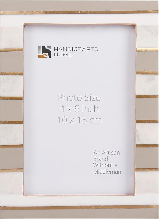 Handicrafts Home 4x6 Picture Frames - Vintage Style Wall Hanging & Desk Decor – Farmhouse Photo... | Amazon (US)