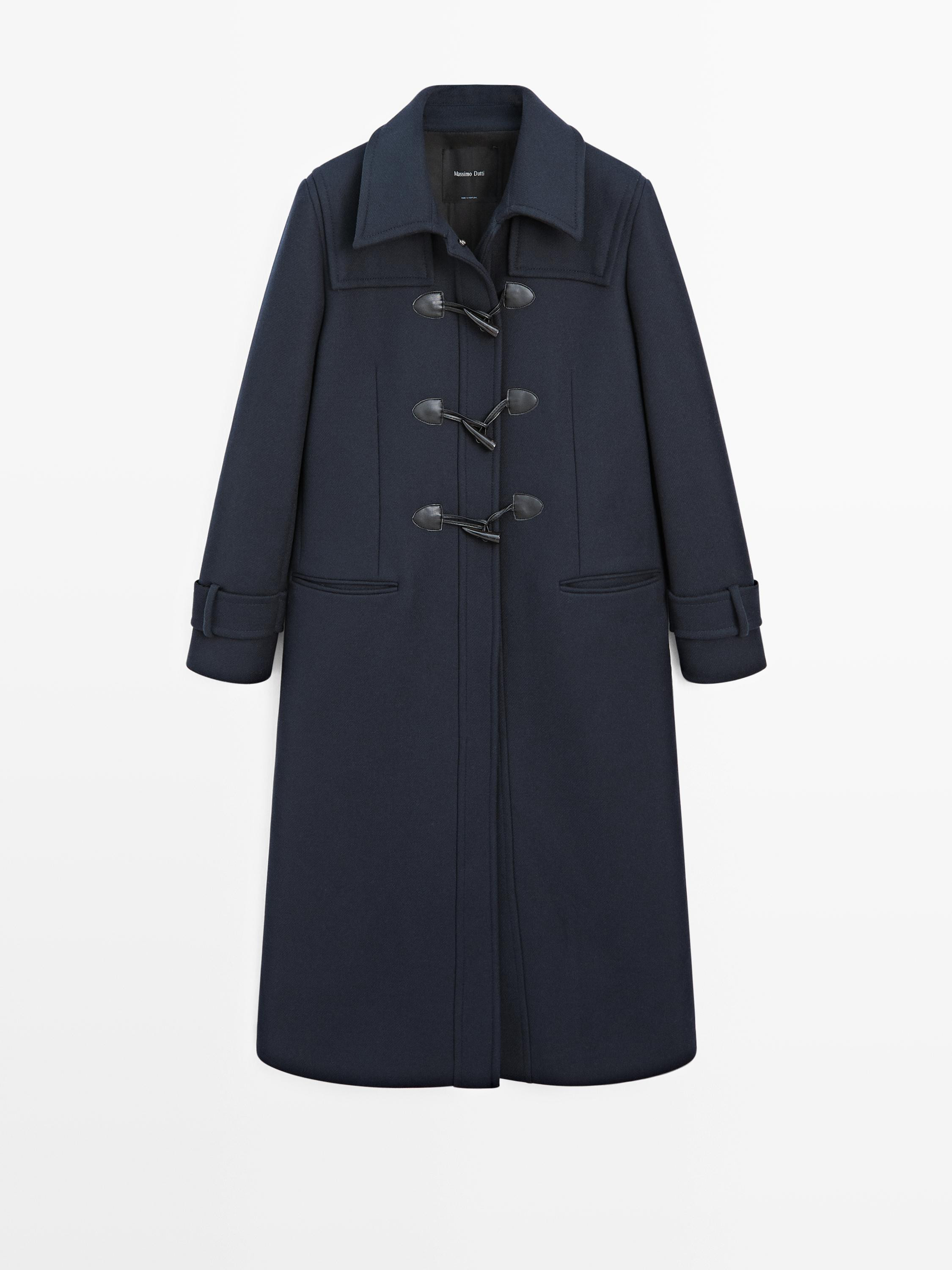 Long coat with toggles | Massimo Dutti US