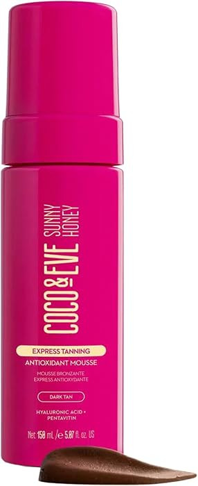 Coco & Eve Express Tanning Antioxidant Mousse - Best 1 Hour Streak-Free Sunless Deep Tan | Fast, Instant, Natural Dark Glow. Moisturizing Tanner with DHA, Hyaluronic Acid, Coconut Extract (5.07 fl oz) | Amazon (US)