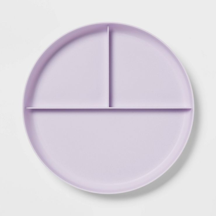 7.3" Plastic Divided Kids' Plate - Pillowfort™ | Target