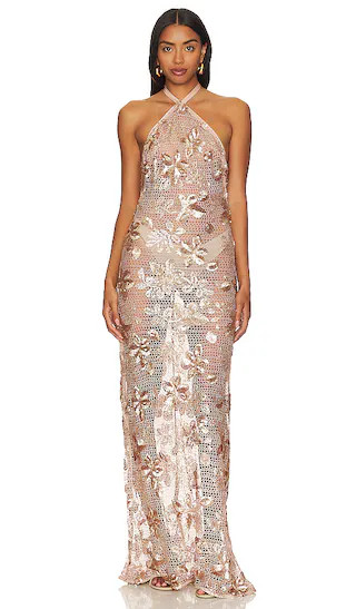 Xenia Gown in Champagne | Revolve Clothing (Global)