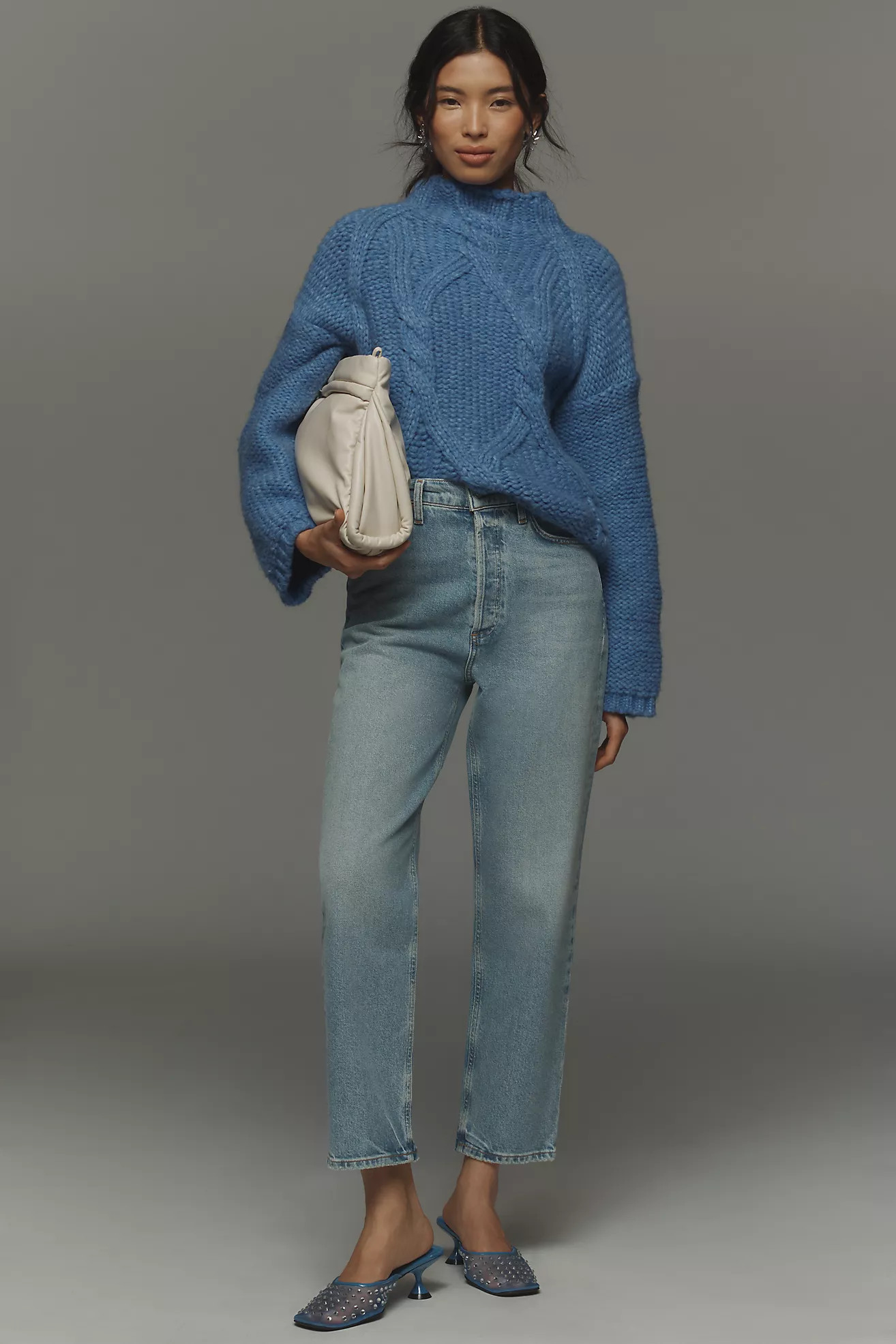 AGOLDE 90s Pinch Crop High-Rise Straight-Leg Jeans | Anthropologie (US)