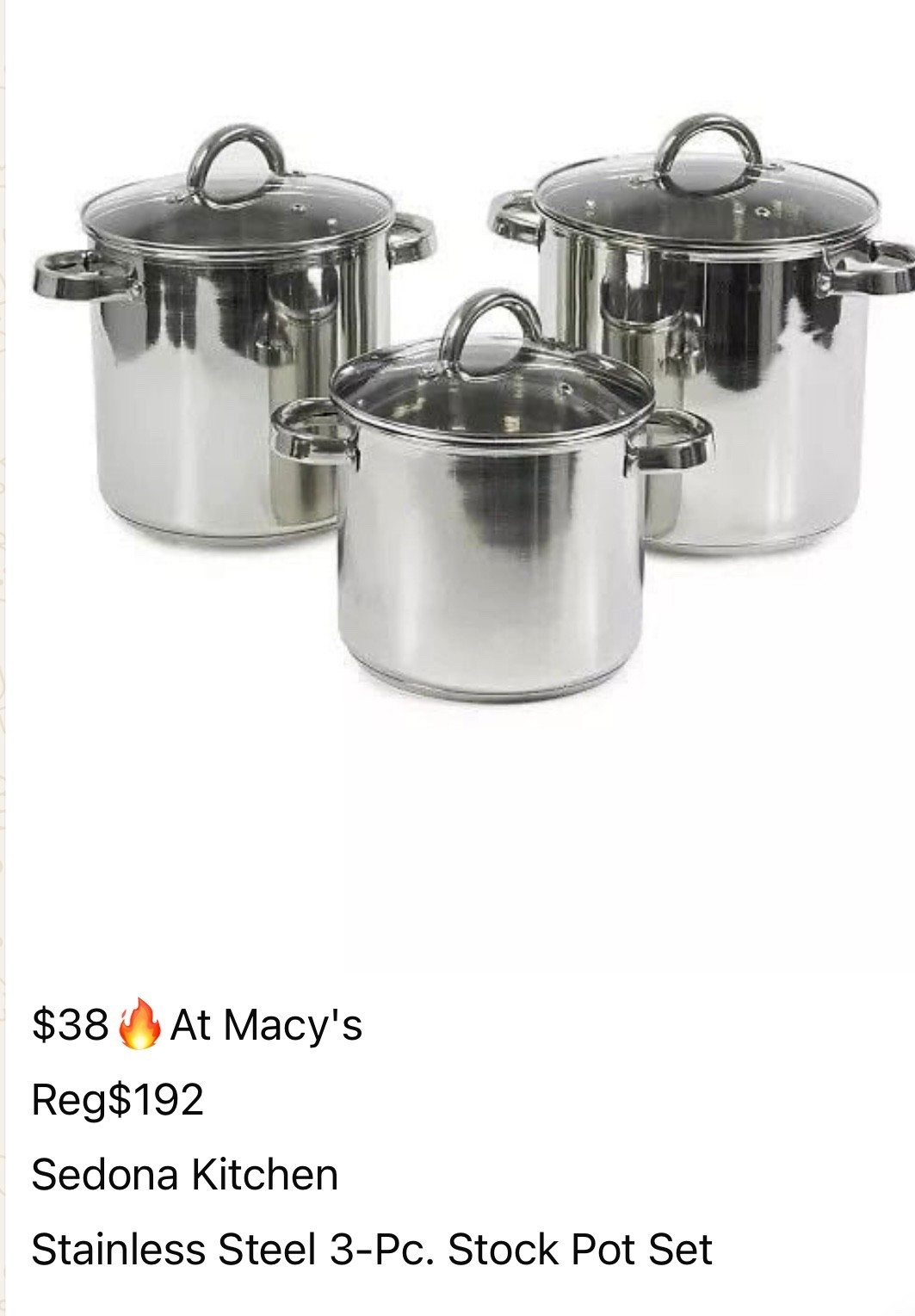 Stock pot set of 3 #cooking

#LTKFestival #LTKSaleAlert #LTKfoodie