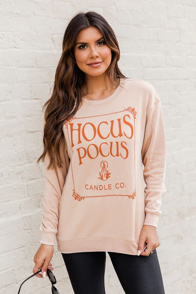 Hocus Pocus Candle Co Gold Graphic Sweatshirt | Pink Lily