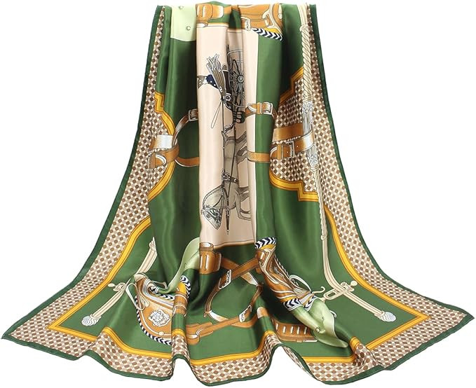 ANDANTINO 100% Pure Mulberry Silk Scarf 35" Large Square Lightweight Headscarf –Women’s Hair ... | Amazon (US)