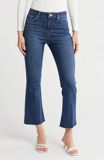 FRAME Raw Crop Mini Bootcut Jeans in Aspire Raw After at Nordstrom Rack, Size 29 | Nordstrom Rack