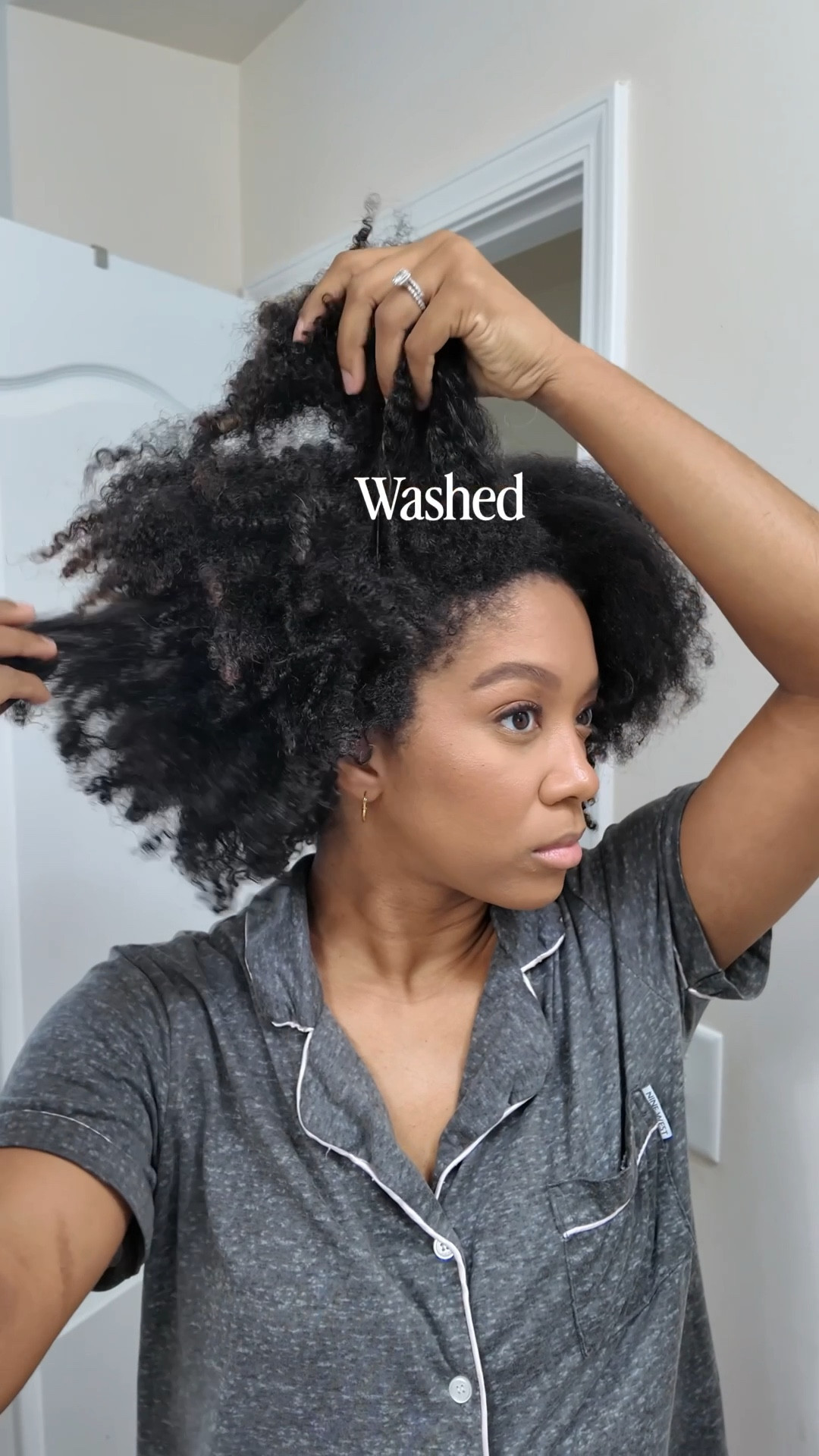 Washed, blow dried, flat ironed, and styled ✨

I truly think my at home silk press needs time to set overnight to get the best results! 

#LTKselfcare #LTKBeauty #LTKgrwm