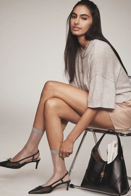 Lechery® Lustrous Silky Shiny Sheer Socks, Set of 2 | Anthropologie (US)