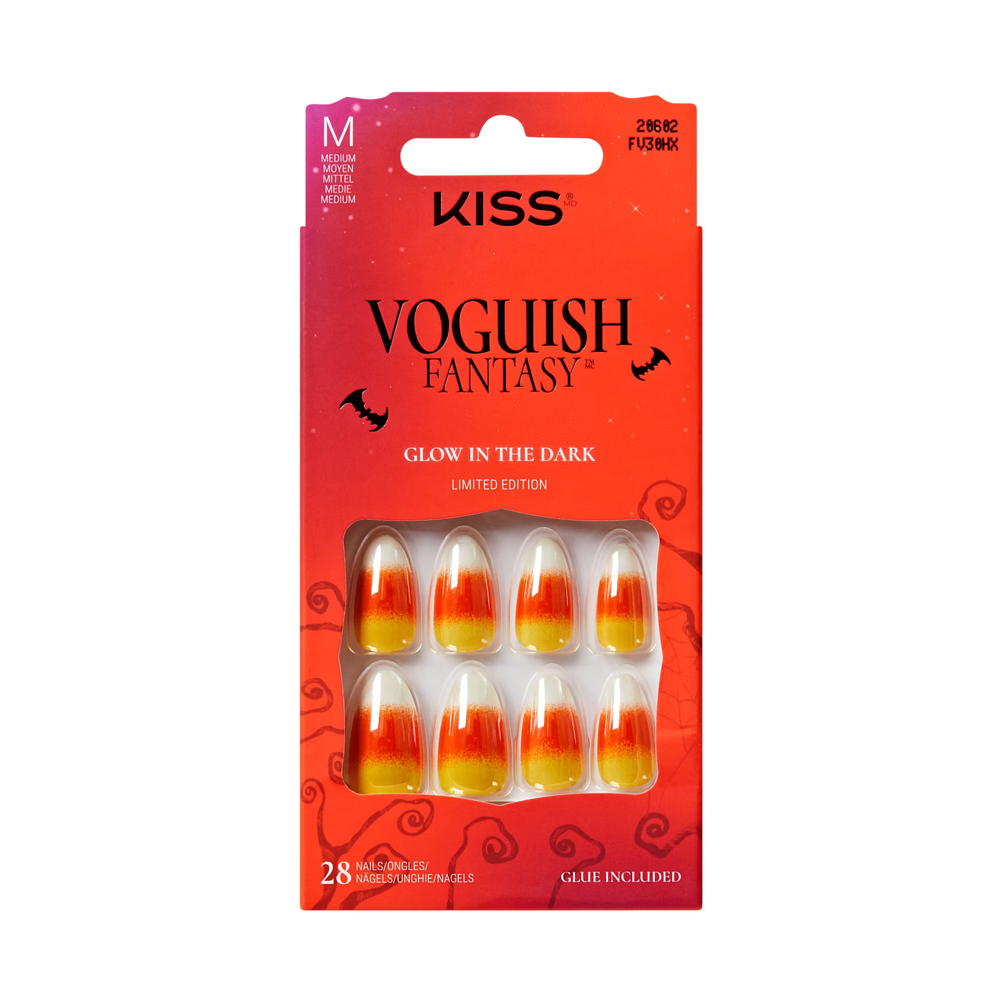 KISS Voguish Fantasy Halloween Press On Nails Almond, ‘Sweet Creature’, Medium, 28 Count | Walmart (US)