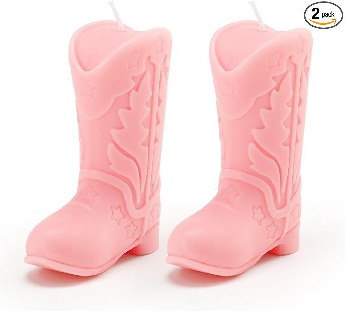 Tuitessine Cowgirl Gifts Cowboy Boot Candle Decorative Novelty Candles Natural Soy Wax Lavender S... | Amazon (US)