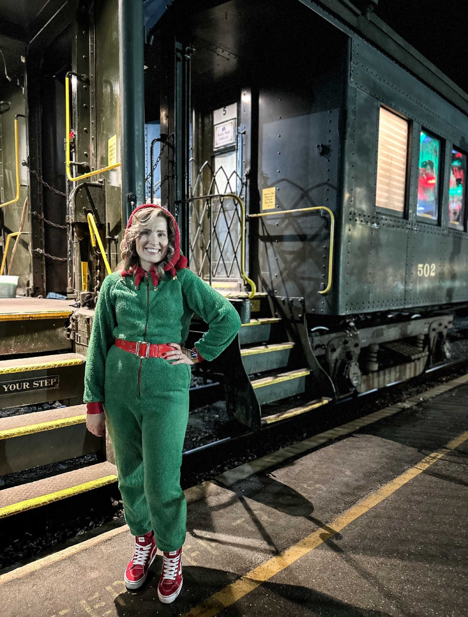 All aboard the Polar Express! This was the comfiest and coziest pajama onesie I've ever worn. Paired them with my red Vans high tops and instant Christmas elf!

#LTKShoeCrush #LTKStyleTip #LTKHoliday